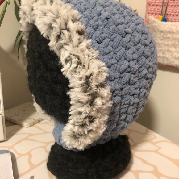 Handmade Crochet Kids Winter Bonnet/Balaclava - Picture 3 of 3